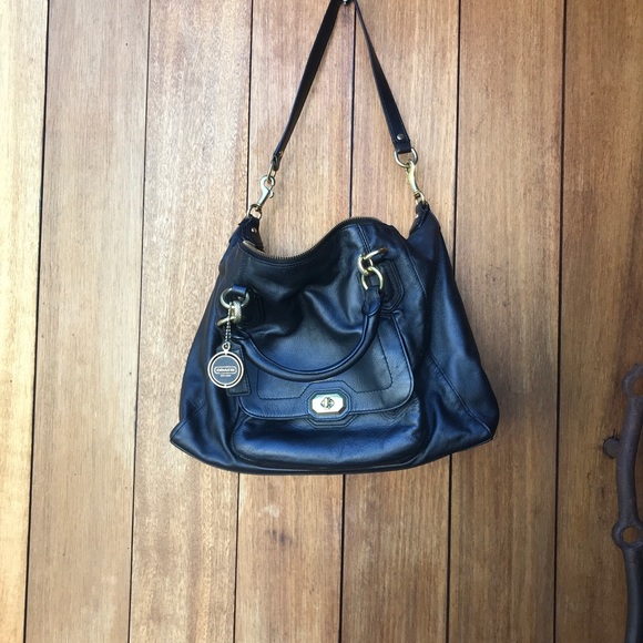 Coach black leather purse GREAT CONDITION - Picture 5 of 5